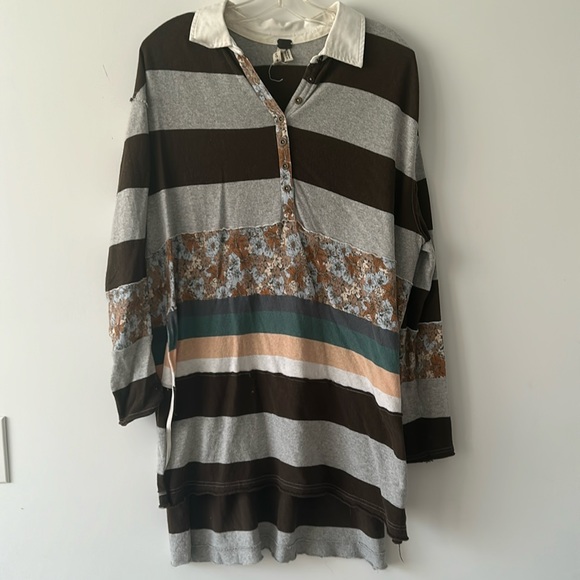 Free People We The Free Collared Tunic - Picture 1 of 1